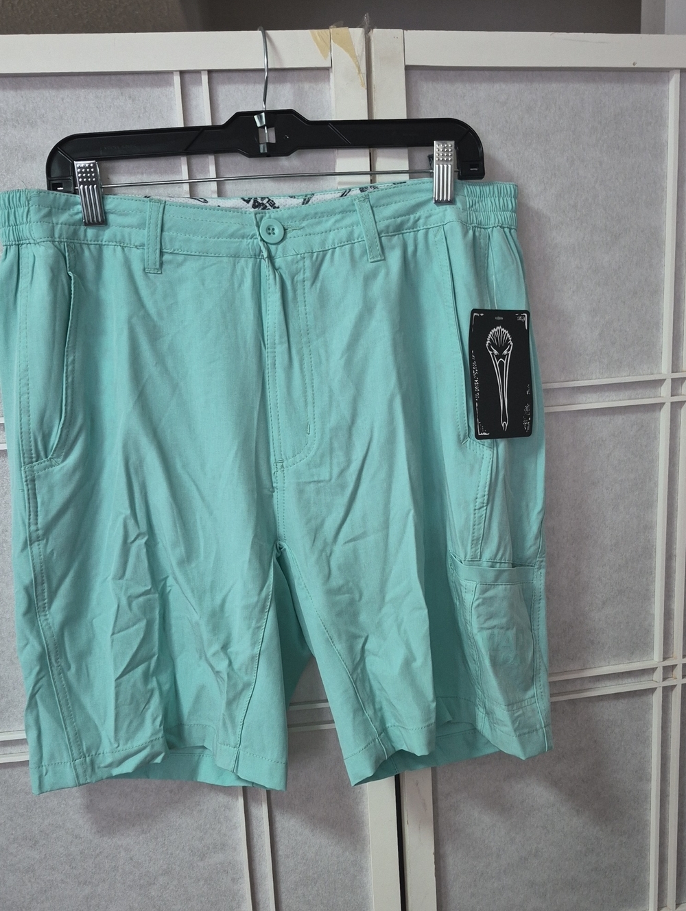 Mad Pelican Men's Aqua Casual Cargo Shorts